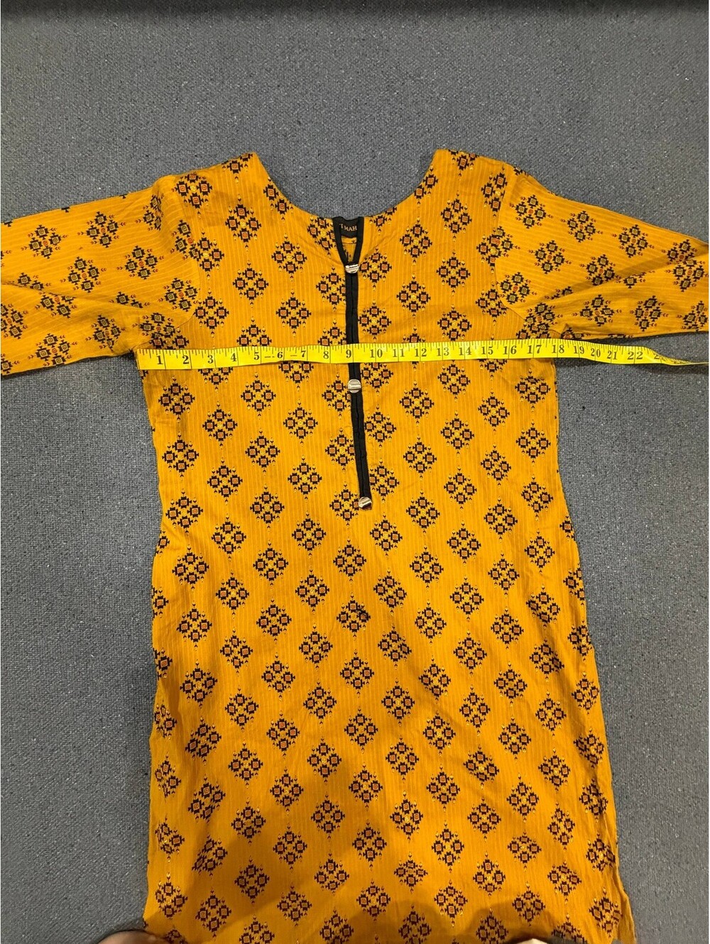 Kurti Mahal Women's M Mustard Indian Pakistani Kurta Pant Set - Picture 2 of 9